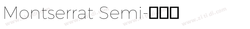 Montserrat Semi字体转换